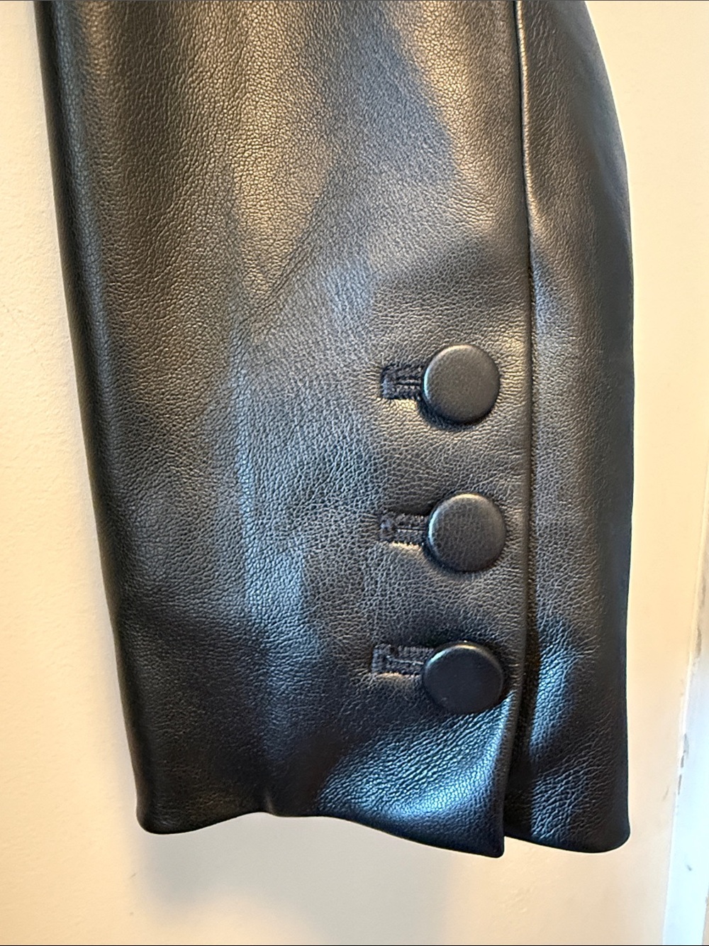 Good American Black Leather Blazer - Picture 5 of 7